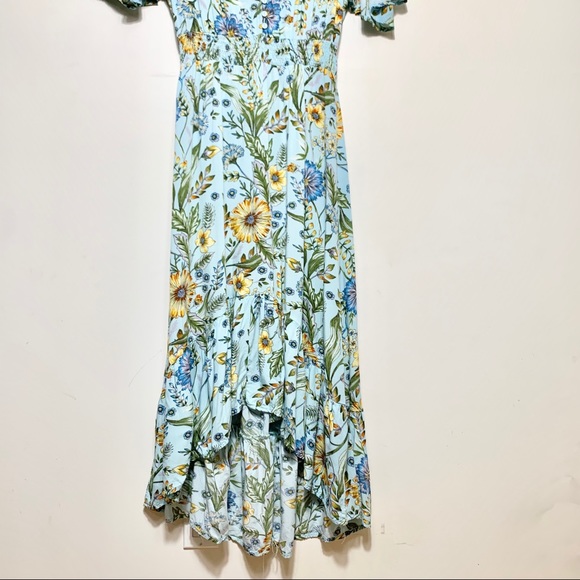 ABEL THE LABEL Floral Flutter Sleeve Maxi Dress - Picture 3 of 14